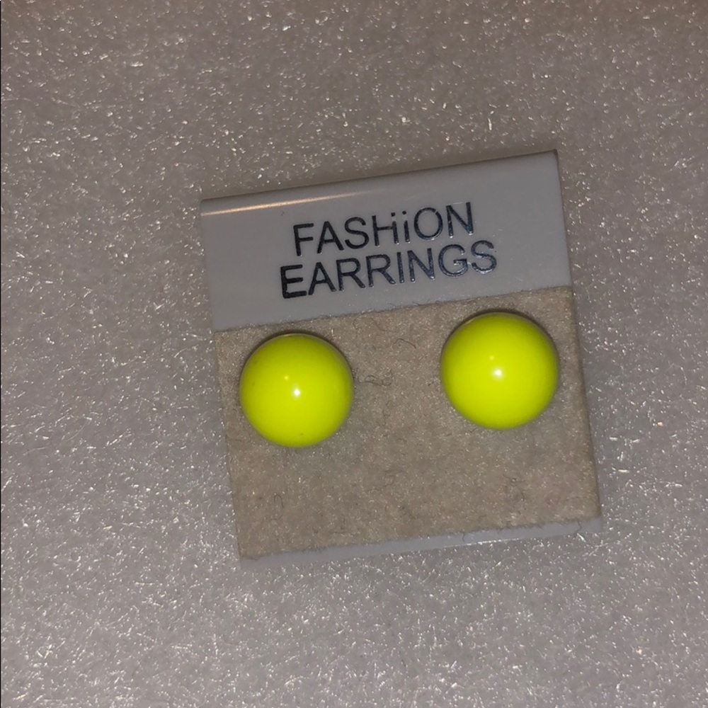 Neon ball earrings 🐠